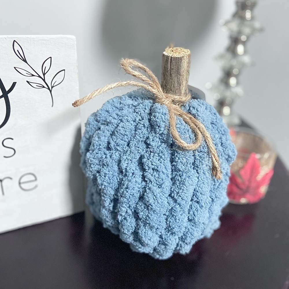 Autumn Hearth Knit Pumpkin-blue